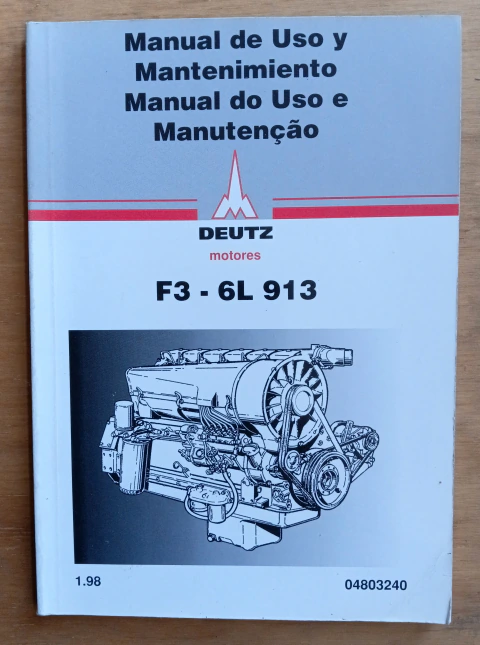 Deutz F3 - 6L 913 Manual Original De Uso Y Mantenimiento