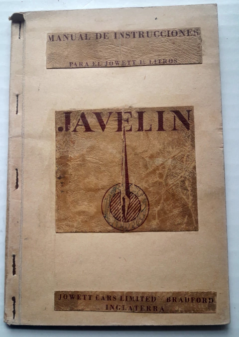 Jowett Javelin Manual de Instrucciones en Español - comprar online