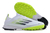 Chuteira Adidas F50 Society Branca com detalhes verde e preto