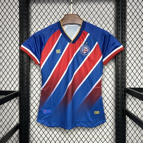 Camisa FEMININA Do Bahia Esquadrão Torcedora 2024 - Tricolor