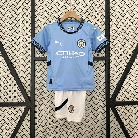 Conjunto infantil Manchester City Puma 24/25 - Azul