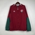 Jaqueta Corta Vento Com Capuz Fluminense Masculina Umbro - Vermelha e Verde