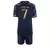 Vini Jr Infantil Conjunto short e camisa do Real Madrid Infantil 2023 Adidas - Preto