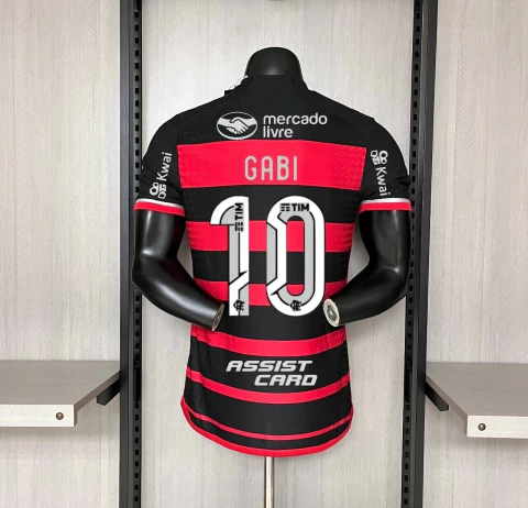 Camisa do Flamengo 24/25 versão jogador Gabi 10 Masculina - Adidas