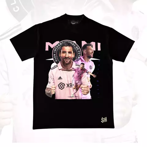 Camisa Lionel Messi Legends Inter Miami - Preta com detalhes Rosa