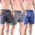 Kit 3 shorts moda praia com elastano Estampados - P ao G3 - Marphim Store