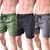 Kit 3 shorts moda praia com elastano Lisos - P ao G3 - comprar online