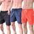 Kit 3 shorts moda praia com elastano Lisos - P ao G3