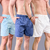 Kit 3 shorts moda praia com elastano Estampados - P ao G3