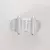 Anillo con la letra "T" con banda ancha plateada