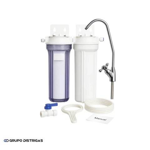 Filtro Purificador Bajo Mesada Doble - Canilla Cerámica - comprar online