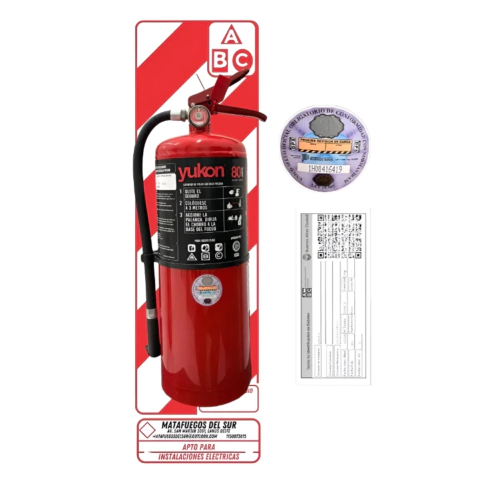 Matafuego 5 Kg polvo ABC con chapa baliza - comprar online