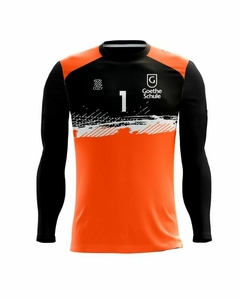 CAMISETA ADULTO FUTBOL/HANDBALL GOETHE SCHULE -ARQUERO NARANJA-