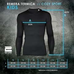 REMERA TERMICA NIÑO - BLANCO - en internet