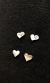 Set de Aros Miniatura Corazón Liso y Corazón con Espiral - comprar online