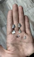 Set de Aros Miniatura Corazón Liso y Corazón con Espiral en internet