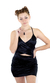 Vestido saten cut out Armida