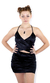 Vestido saten cut out Armida - tienda online