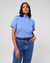CAMISETA EM ALGODÃO EGÍPCIO FRANCESCA AZUL LONDON - comprar online