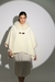 CAPA PONCHO TRICOT COM GOLA REMOVÍVEL - OFF WHITE E ROSÊ na internet