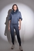 CASAQUETO TRICOT COM GOLA E PUNHO REMOVÍVEL - BLUE JEANS - Talencce