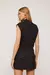 SHORT SAIA ALFA DE CREPE NERO ANIMALE - PRETO - Talencce