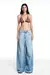 CALÇA JEANS PERNA AMPLA TIG DESTROYED - comprar online