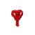 GLOBO METALIZADO CORAZON 5" (12,5cm) x5 - Cotillon Zambas