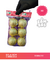BOLA 6CM GIBREADA DORADA X6