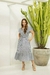 Vestido Barcelona Cinza (Valentina Sirrah) - GM Moda Modesta Feminina
