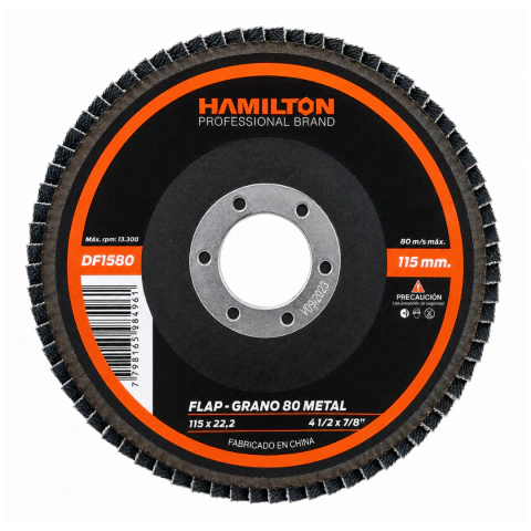 Disco flap p/METAL 115mm - Marca Hamilton