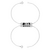 Dupla de Pulseiras Personalizadas Casal com Placa 29x0,5 cm e 20cm comprimento - comprar online