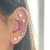 Piercing Orelha Fake Triângulo Vazado - Belíssima Pratas