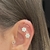 Piercing Fake Hélix Quatro Aros com Bolinhas na internet