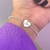 Pulseira Memories Medalha Coração Personalizada Texto