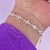 Pulseira geometrica em Zirconia Cristal - comprar online