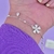 Pulseira Margarida com Bolinhas e Ponto de Luz