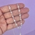 Colar Choker Zirconias Geometricas Cristal 40cm + 5cm de extensor - Belíssima Pratas