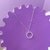 Colar Circulo Cravejado 45cm - comprar online