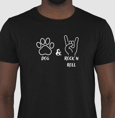 Camiseta Dog & Rock'n Roll – Rock na Alma e nas Patas