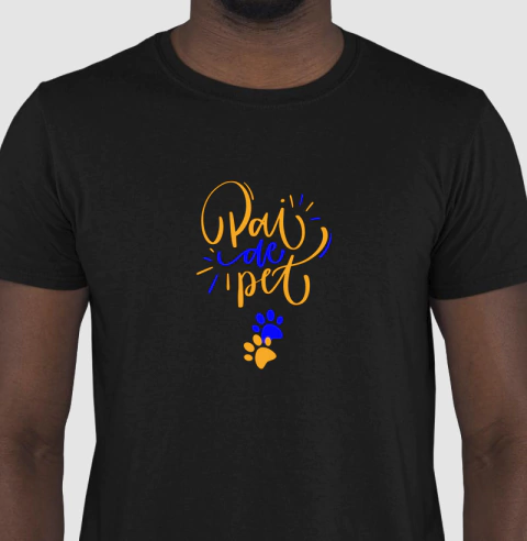 Camiseta Pai de Pet - Estampa Exclusiva