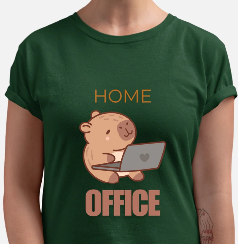 Camiseta Capivara Trabalha – Produtividade com Estilo