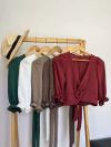 Blusa Tiziana crep mangas 3/4 - comprar online