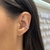 Piercing Fake Aro Em Zircônias Cristal Banhado a Ródio Branco
