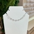 Choker Com Pedrinhas Cristais Banhada a Ródio Branco