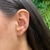 Piercing Fake Corações Banhado a Ouro