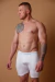 Cueca box em algodão long - 317 - loja online