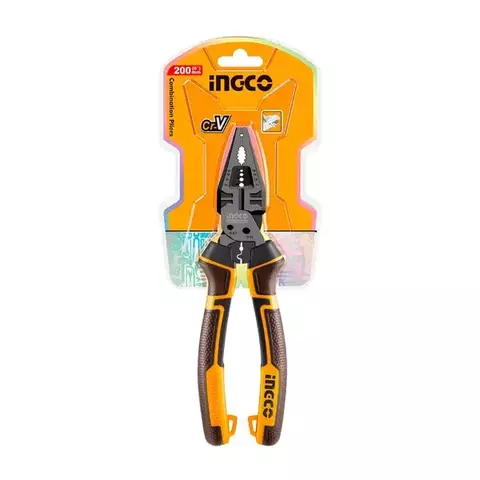 Alicate De Electricista 8 200mm 8 Funciones En 1 Ingco Color Negro - comprar online