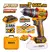 Combo Atornillador Percutor y Llave Impacto 20v +4 Baterías + 2 Cargadores y Accesorios en internet