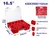Organizador Plastico 16,5 PuLG 430x350x110mm Emtop Emtb1622 - comprar online